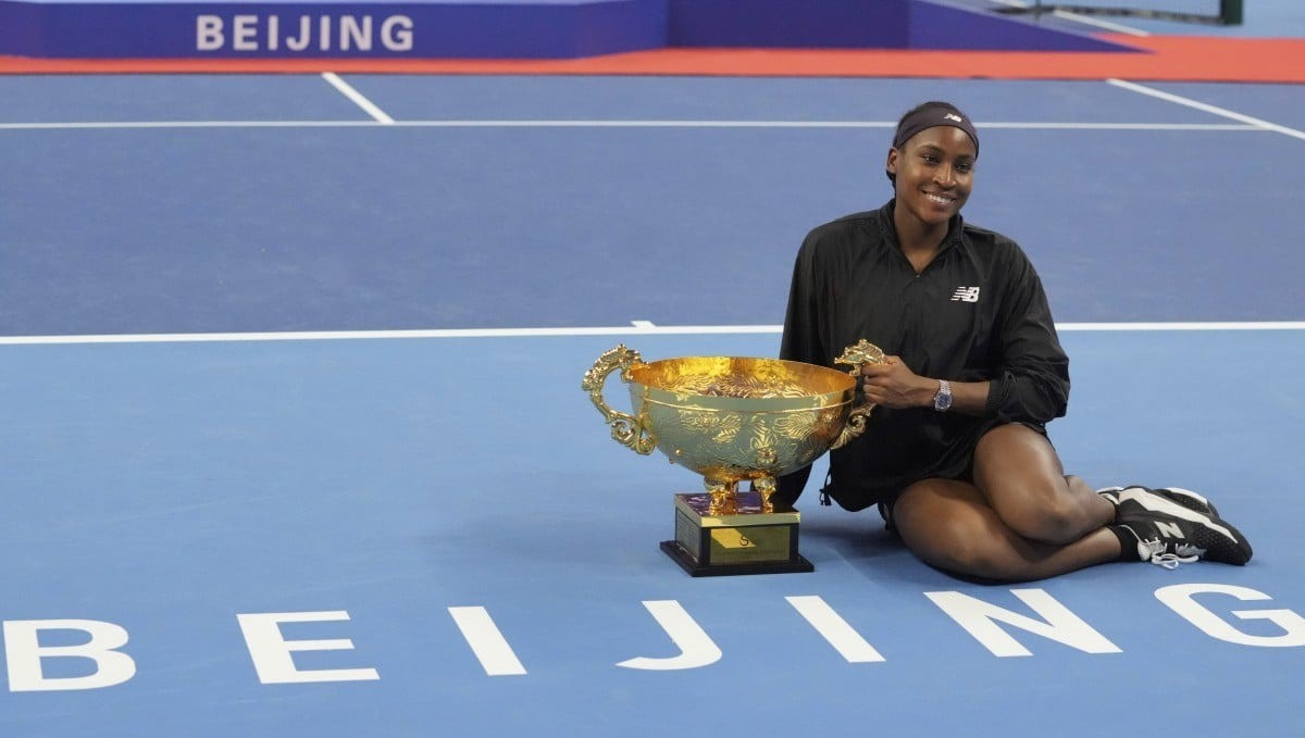 科科·高夫在中國公開賽奪冠，創下歷史佳績