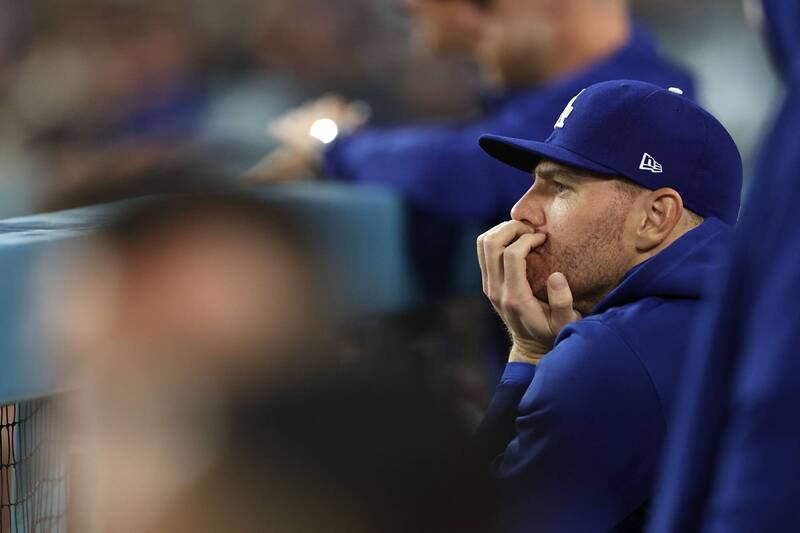 佛里曼今天因右腳踝扭傷