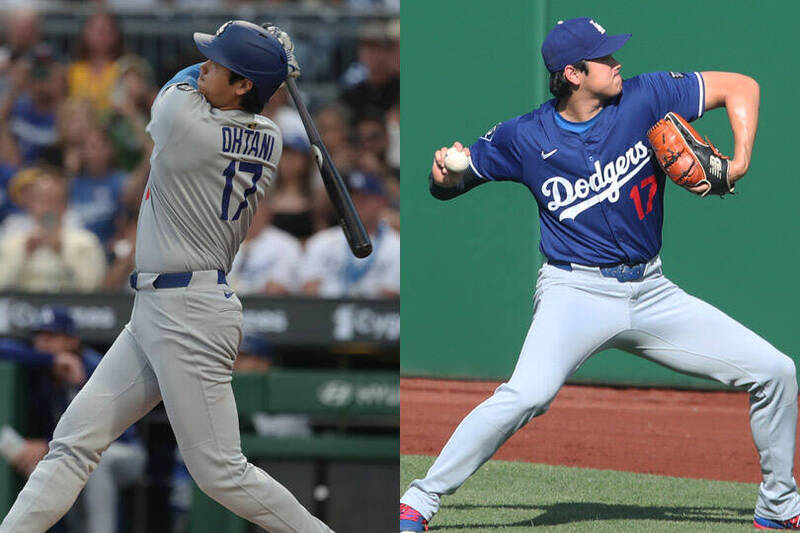 道奇二刀流巨星大谷翔平在比賽中展現打擊與投球雙重身手，完美詮釋獨一無二的二刀流實力