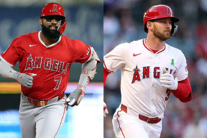 洛杉磯天使外野手阿德爾與沃德雙雙締造30轟紀錄，傳出球隊有意交易其中一人。
