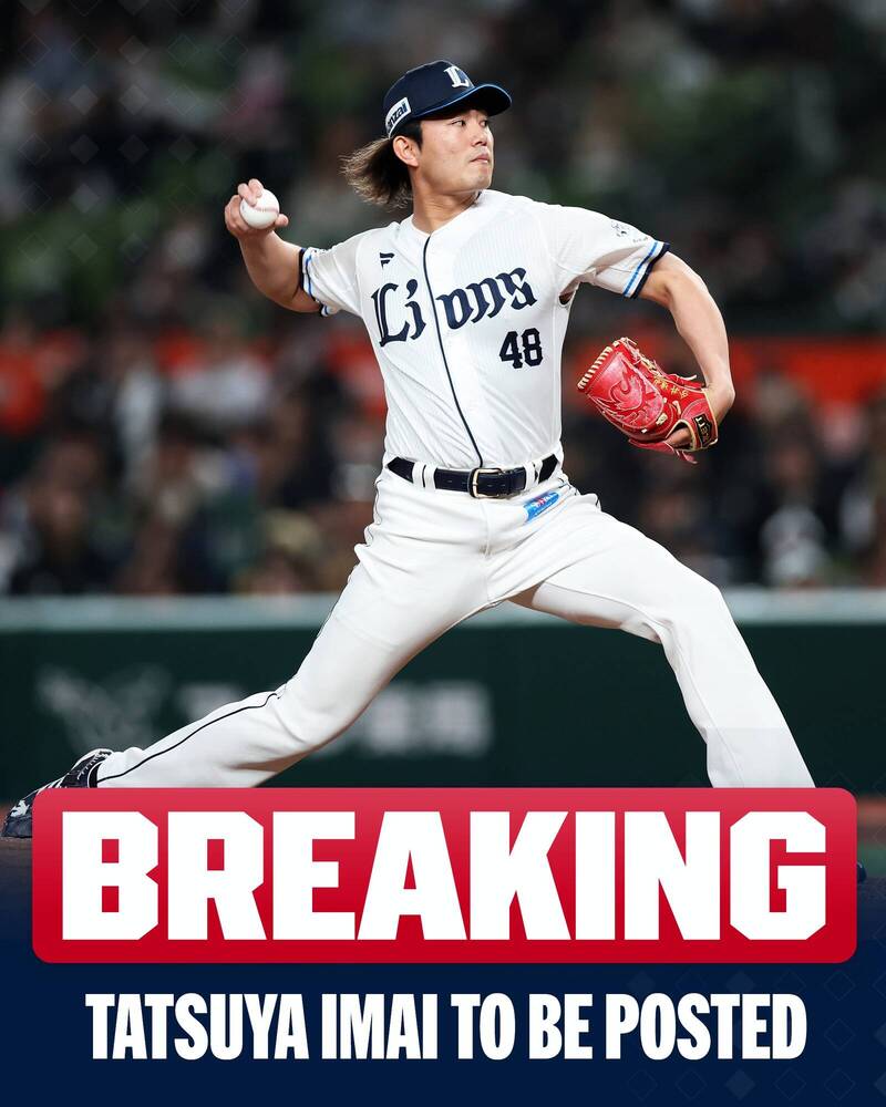 今井達也身穿獅隊球衣投球，成為旅美市場關注焦點的日本左投