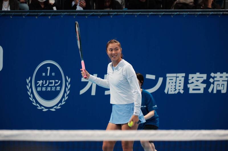 台灣網球選手詹皓晴出戰澳洲網球公開賽女雙