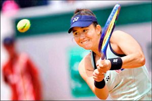 葛藍喬安娜在奧斯汀女網賽資格賽揮拍畫面