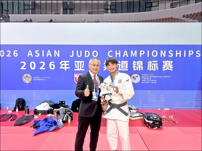 台灣柔道好手楊勇緯在亞錦賽男子 60 公斤級發揮出色，最終奪得銀牌佳績。