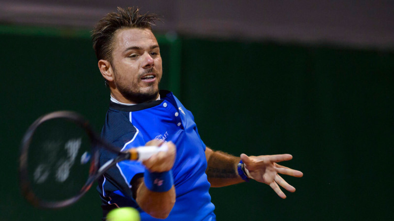 瑞士傳奇球星瓦林卡（Stan Wawrinka）在日內瓦網賽中展現招牌單手反拍。